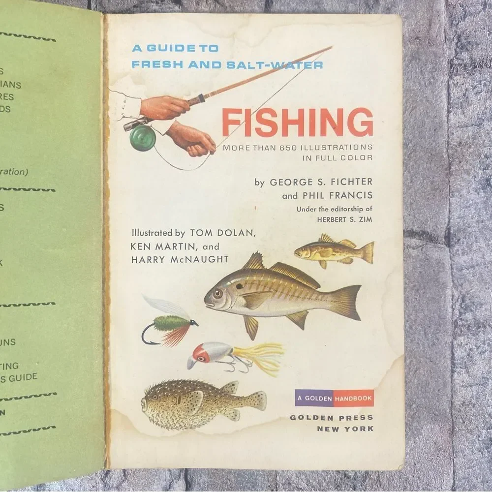 Vintage Fishing Manuals Bundle of Two Paperback Reference Manuals Salt Water